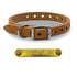 1/2" D Ring Leather Small Dog & Puppy Collar