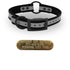 1" Reflective SoftFlex Beta Center Ring Dog Collar with Brass Name Plate