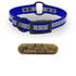 1" Reflective SoftFlex Beta Center Ring Dog Collar with Brass Name Plate