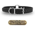 1" Tuff Skin Center Ring Dog Collar with Brass Name Plate