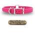 1" Tuff Skin Center Ring Dog Collar with Brass Name Plate