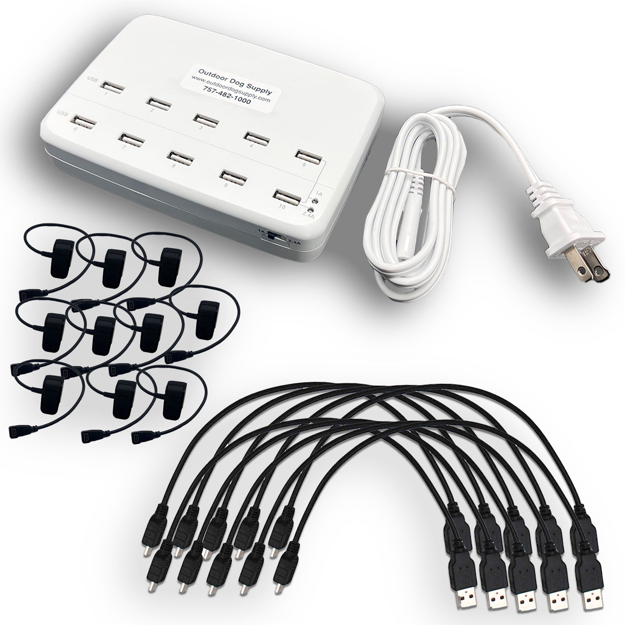 10 Port Multi Charger Accessory for Garmin Alpha & Astro Collars