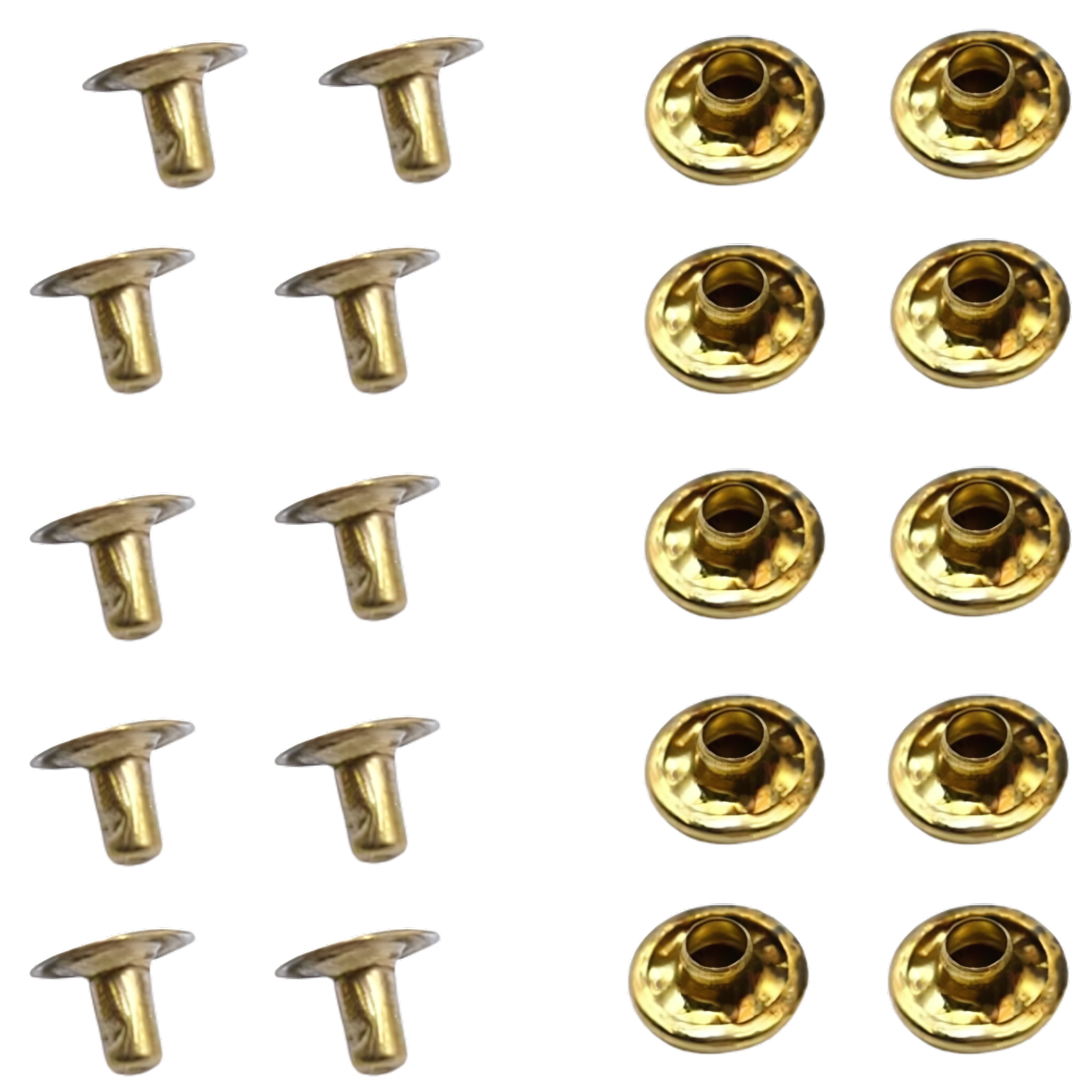 Brass Plated Snap Rivets