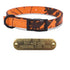 3/4" Hunting Camo Nylon D Ring Dog Collar with Brass Name Plate