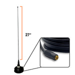 4.7" Long Range Magnetic Mount with Whip Antenna for Garmin Alpha & Astro