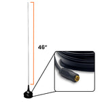 4.7" Long Range Magnetic Mount with Whip Antenna for Garmin Alpha & Astro