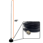 4.7" Long Range Magnetic Mount with Whip Antenna for Garmin Alpha & Astro