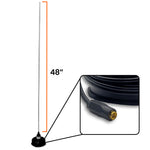 4.7" Long Range Magnetic Mount with Whip Antenna for Garmin Alpha & Astro