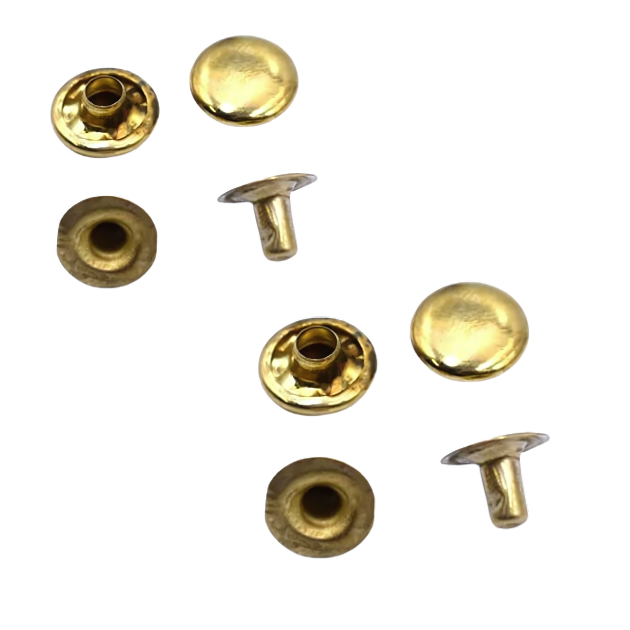 Brass Plated Snap Rivets