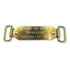 Custom 1″ x 3″ Raised Lettering Brass Dog Collar Name Tags with Tag Slides– Only $6.99 after the first one