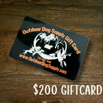 Outdoor Dog Supply Gift Card $10-$1000