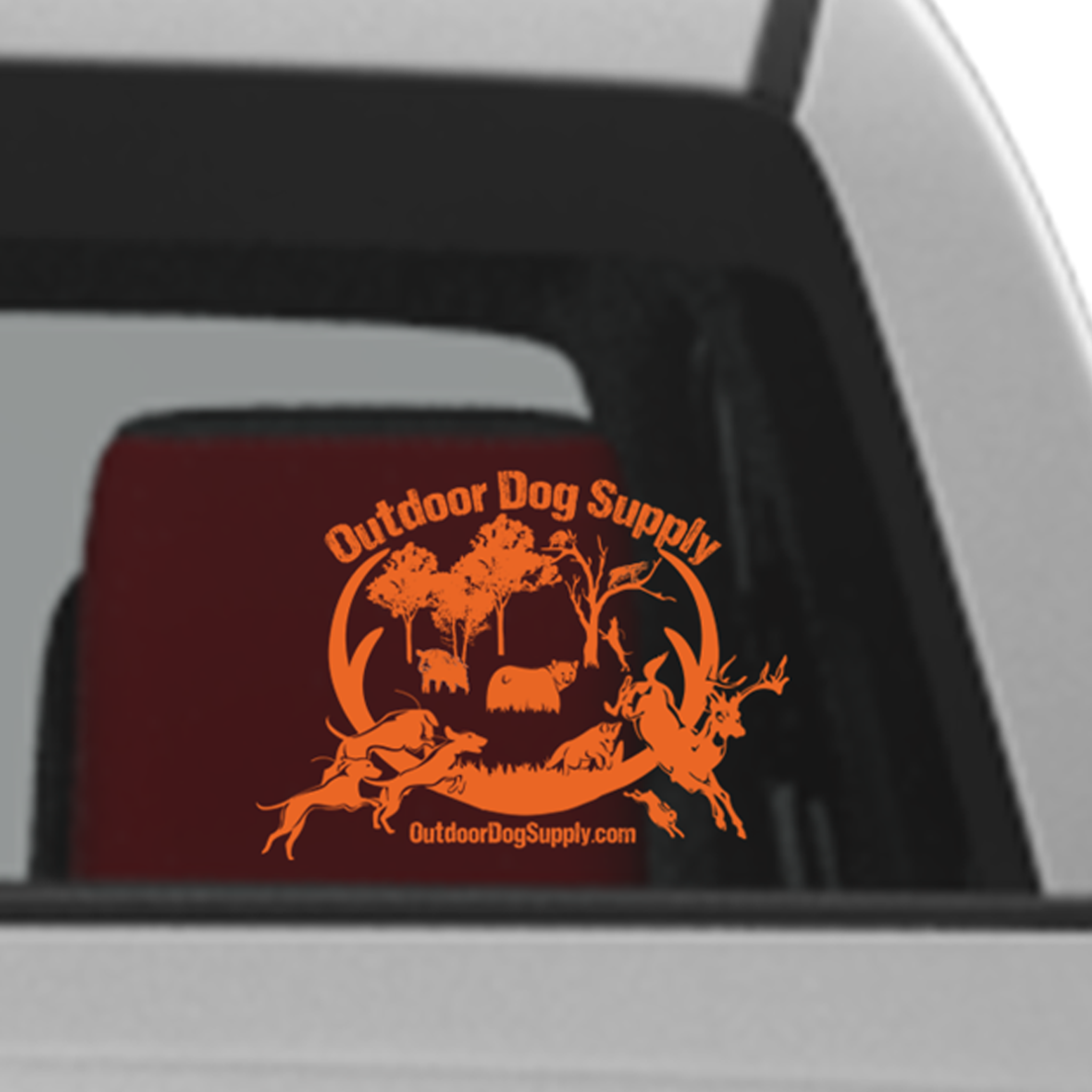 Outdoor Dog Supply Vinyl Truck Sticker