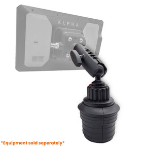 .Premium Adjustable Cup Mount for Garmin DriveTrack, Alpha XL, or Alpha/Astro Handheld