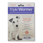 Durvet Triple Wormer for Puppies and Small Dogs 6 to 25 Pounds