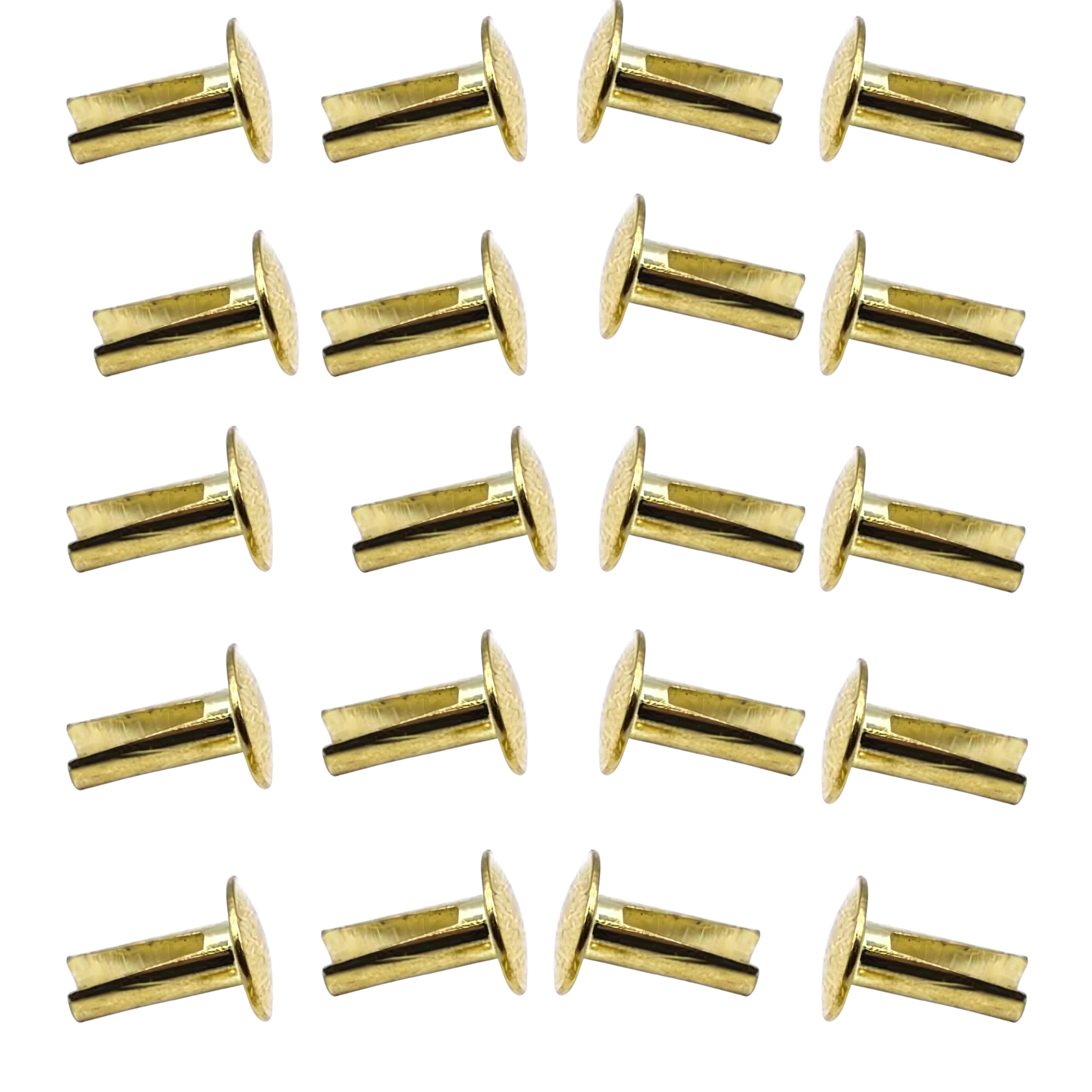 Brass Plated Split Rivets