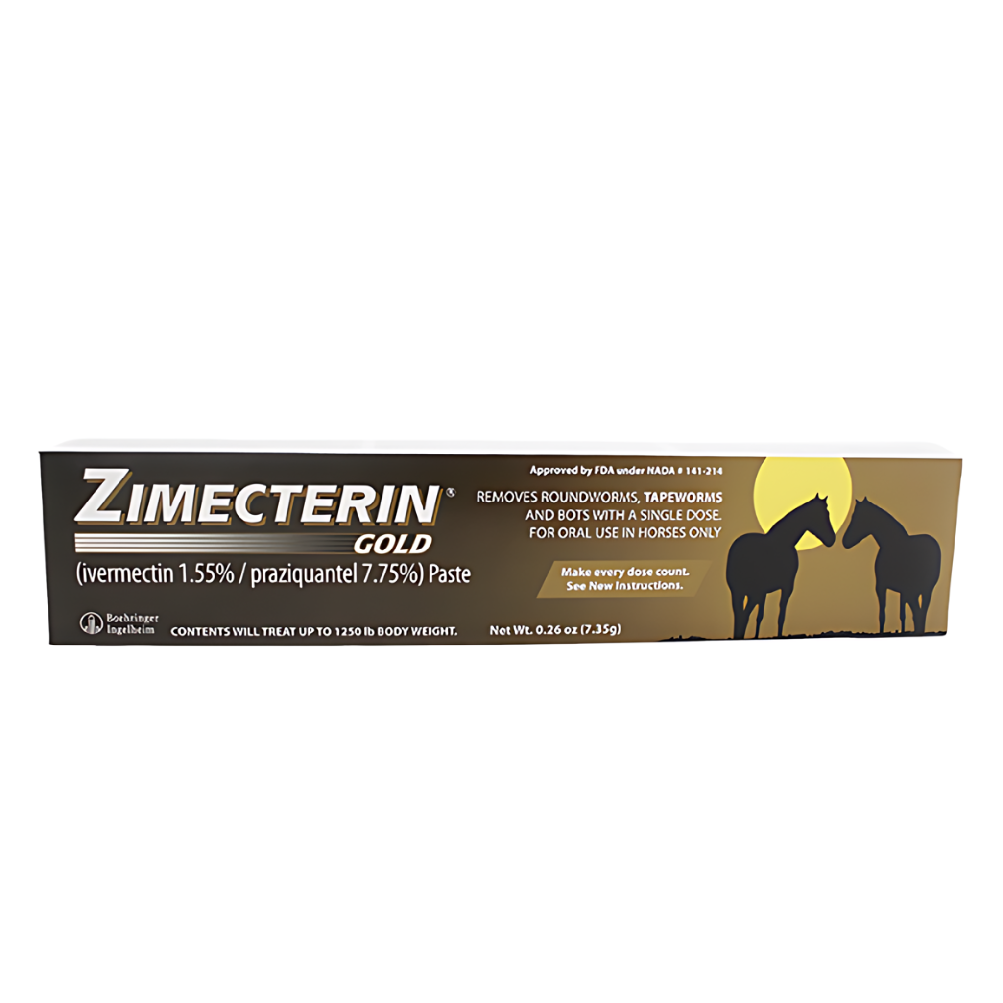 Zimecterin Gold Paste Horse Dewormer (7.35 g)