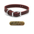 3/4 D Ring Latigo Leather Dog Collar