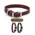 3/4" D Ring Latigo Leather Dog Collar