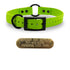 3/4" SoftFlex Beta Center Ring Dog Collar with Brass Name Plate