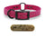 3/4" SoftFlex Beta Center Ring Dog Collar with Brass Name Plate