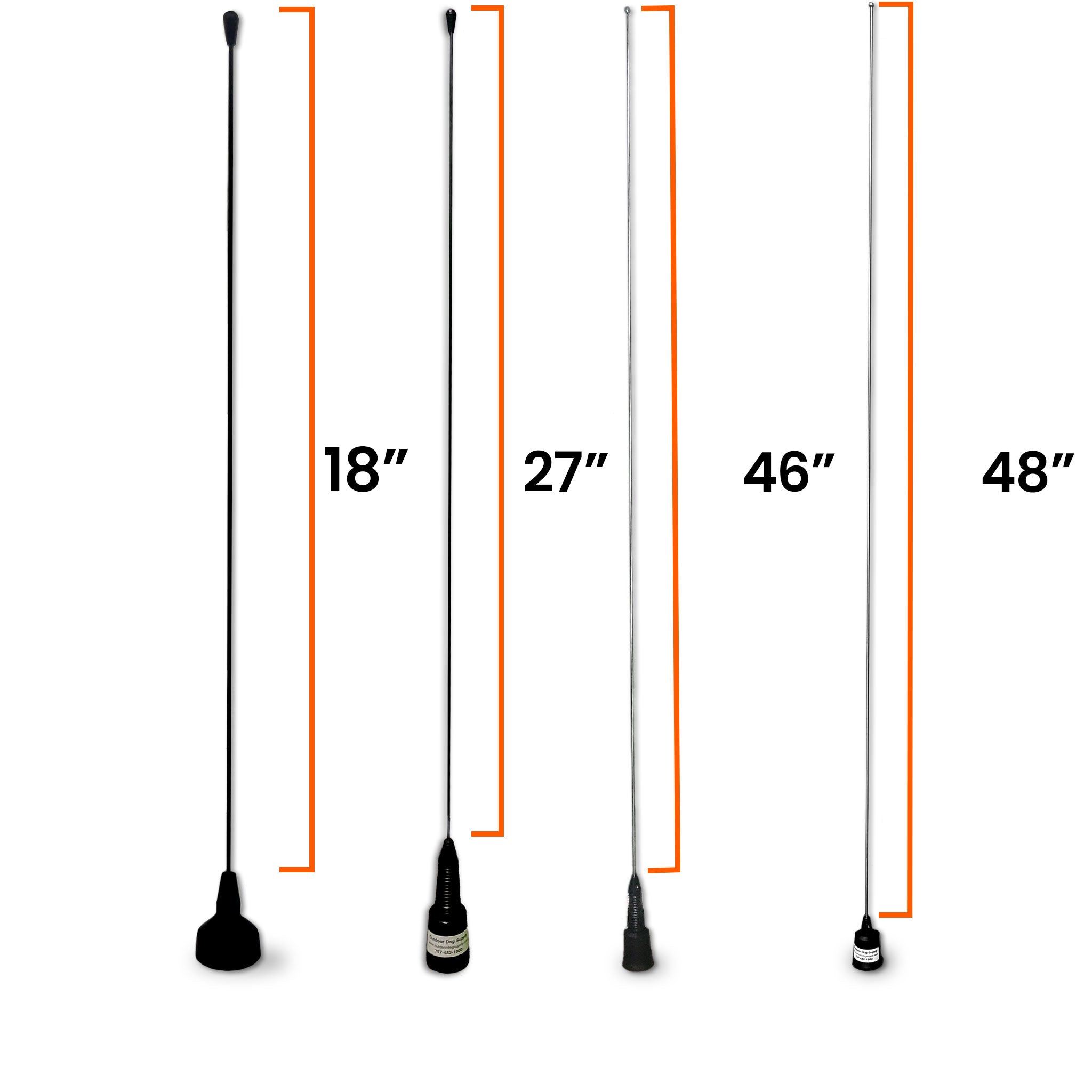 Truck Hood Mount with Long Antenna for Alpha or Astro